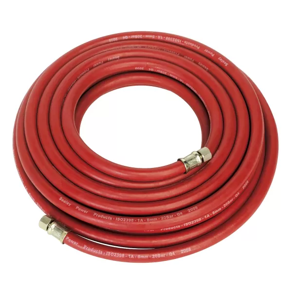 Image of Genuine SEALEY AHC10 Air Hose 10mtr x Ø8mm with 1/4BSP Unions