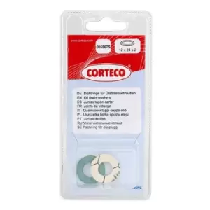Image of CORTECO Oil Drain Plug Gasket VW,BMW,FORD 005567S 11137791817,9043012028