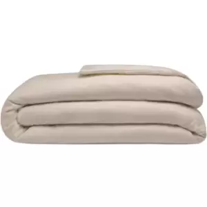 image of Belledorm Brushed Cotton Duvet Cover (Single) (Cream) - Cream