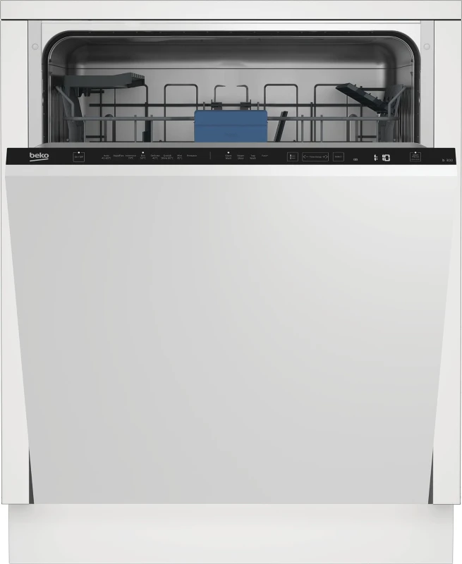 Image of Beko BDIN38442 Fully Integrated Full Size Dishwasher - Black Control Panel - C Rated