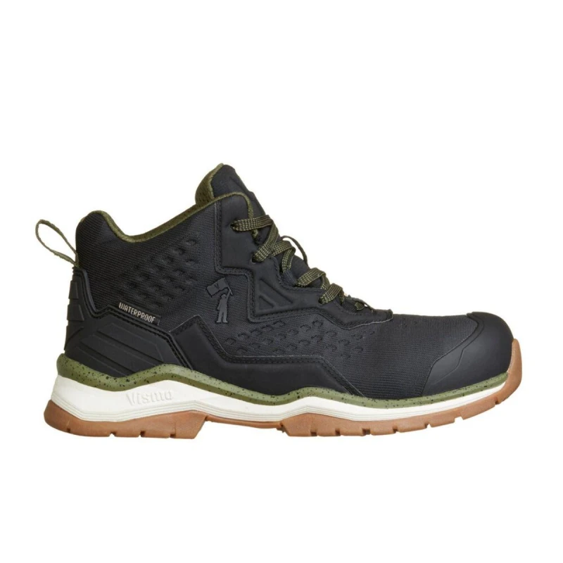 Image of Vismo Unisex Kids Safety Steel Toe Cap Boot Olive unisex 3 (35.5)