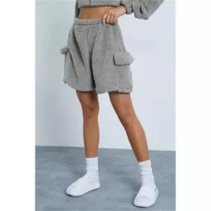 Image of I Saw It First Sage Borg Side Pocket Shorts - Green