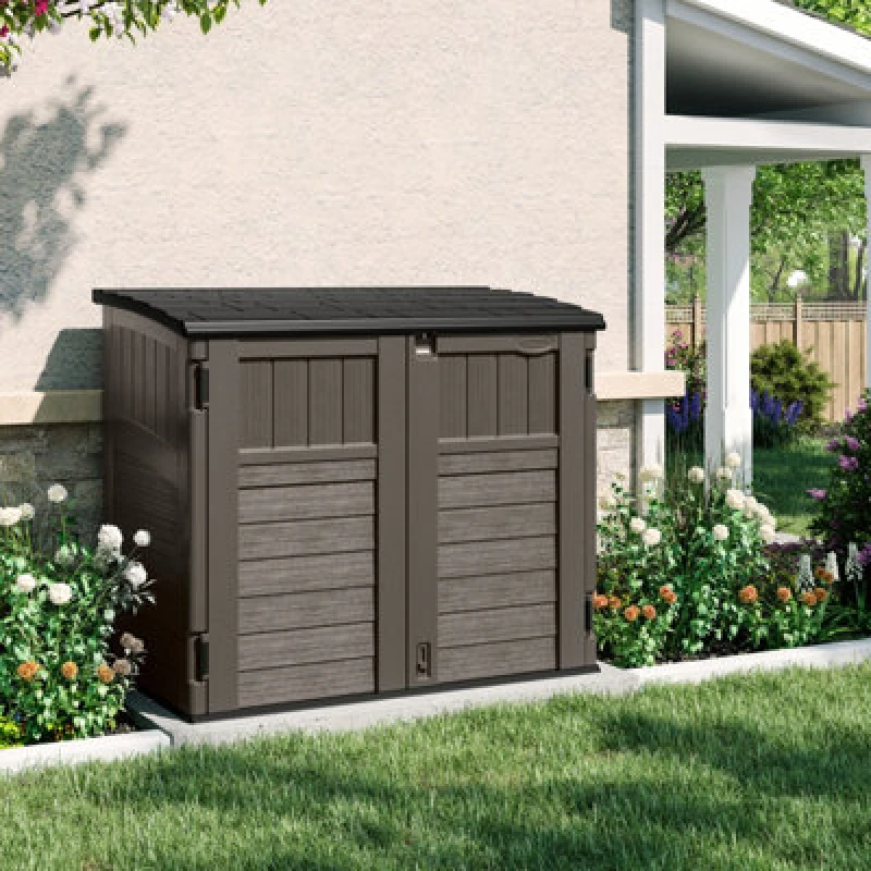Image of Suncast Stow-Away Store - Stone Grey BMS2500SB