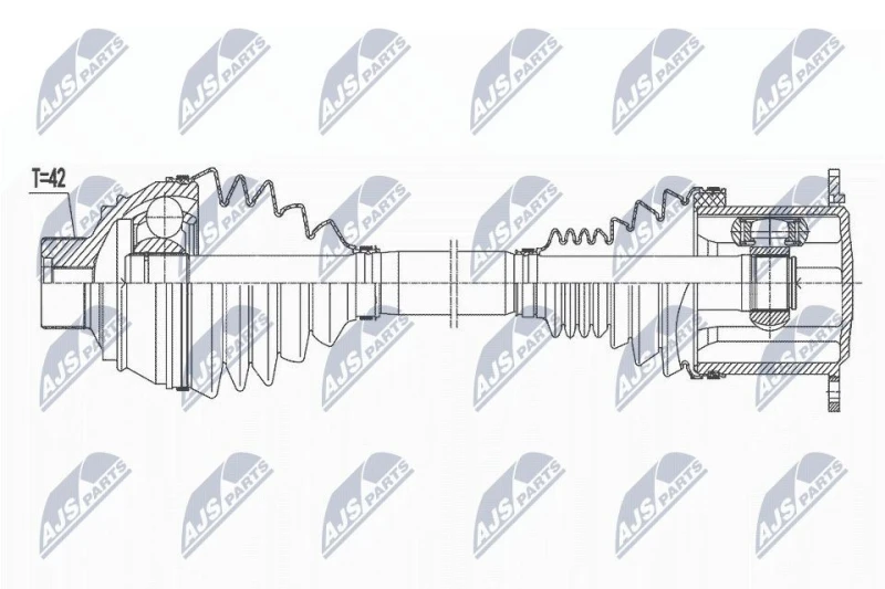 Image of NTY Drive shaft NTY NPW-AU-036