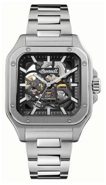 Image of Ingersoll I14501 The Ollie Automatic (42mm) Black Skeleton Watch