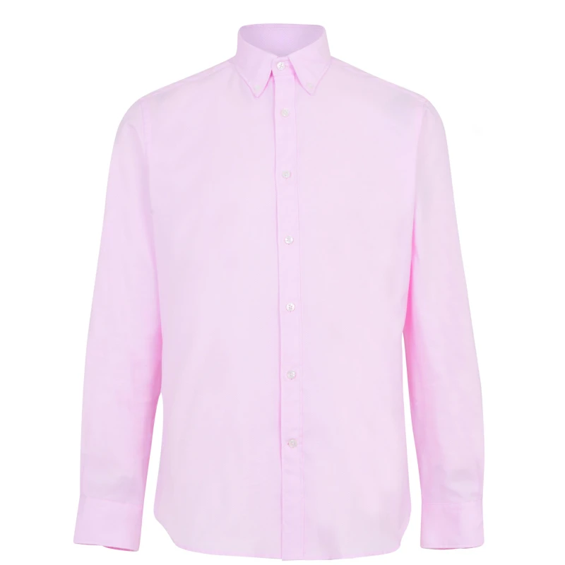 Image of Haines and Bonner Benjamin Tailored Oxford Shirt - Pink Pink 37