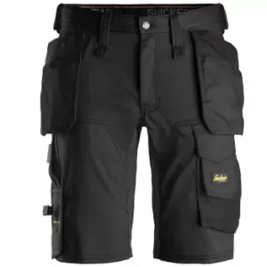 Image of Snickers 6141 Allround Work Stretch Slim Fit Holster Pockets Shorts Black 30"