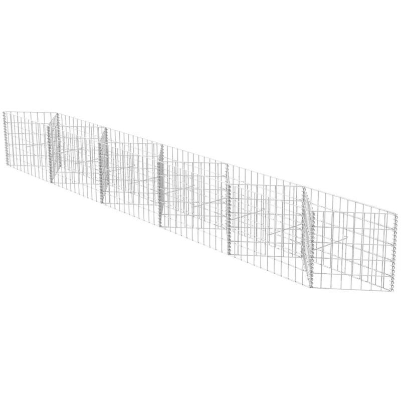 Image of VIDAXL Vidaxl - Gabion Basket Galvanised Steel 300x30x50cm 8718475521587