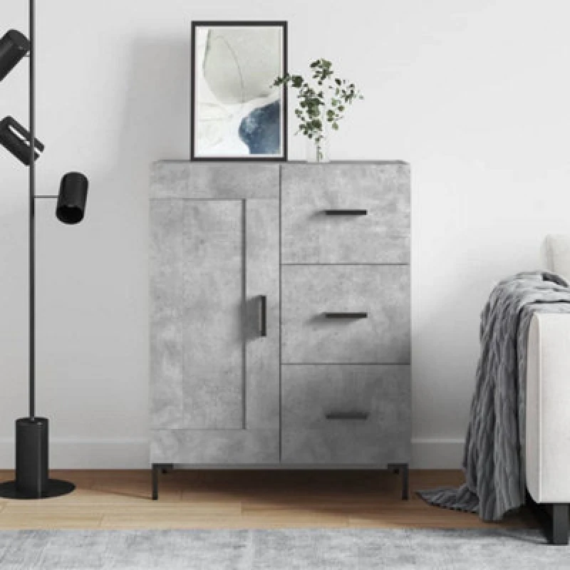 Image of VIDAXL Sideboard Concrete Grey 69.5x34x90cm Engineered Wood Vidaxl 8720845870997