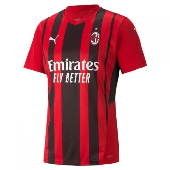 image of Puma AC Milan Home Shirt 2021 2022 - Red/Black