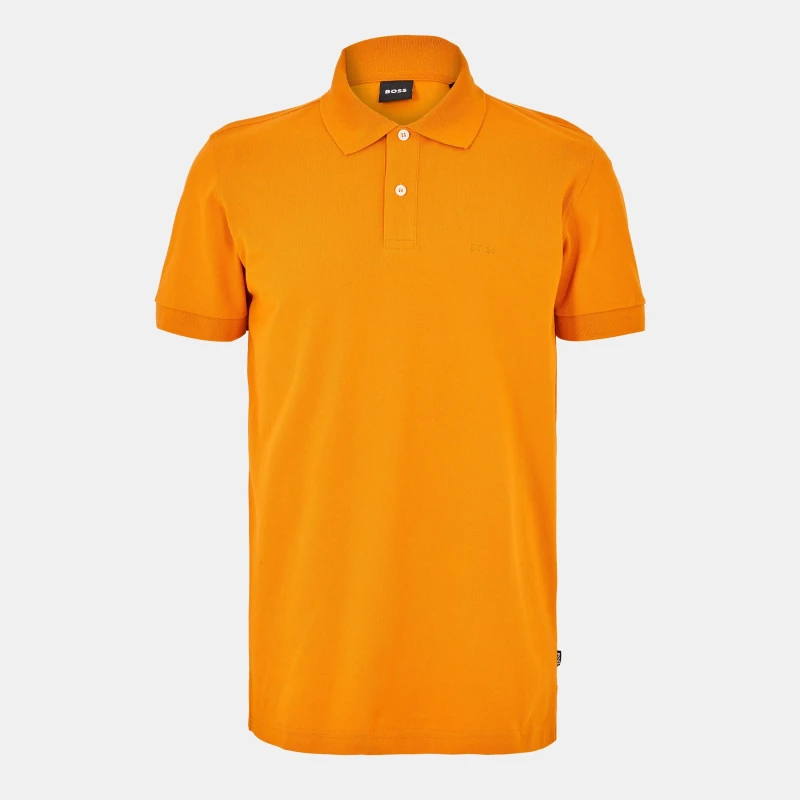 Image of Boss Mens Firenze Short-Sleeve Polo Shirt Open White male S
