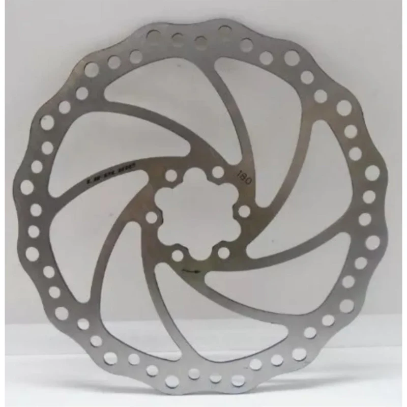 Image of LifeLine 180mm Disc Brake Rotor - Silver Silver One Size
