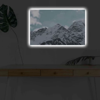 Image of 4570KARDACT - 025 Multicolor Decorative LED Lighted Canvas Painting