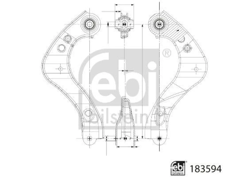 Image of Suspension arm FEBI BILSTEIN 183594