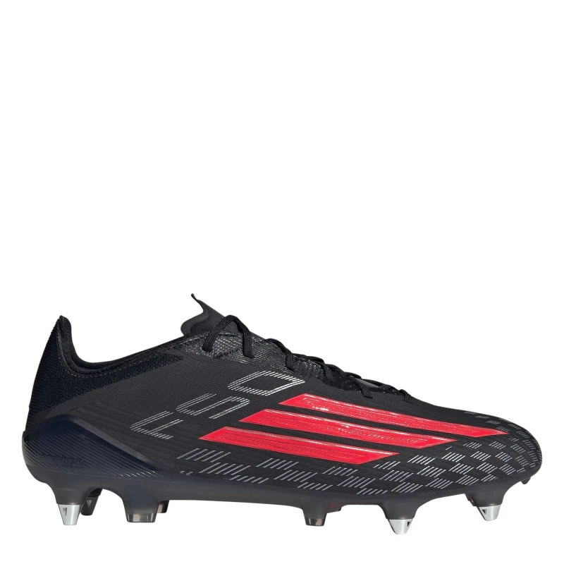 Image of Adidas F50 Elite Soft Ground Football Boots Black/Red/Black unisex 7 (40.7)