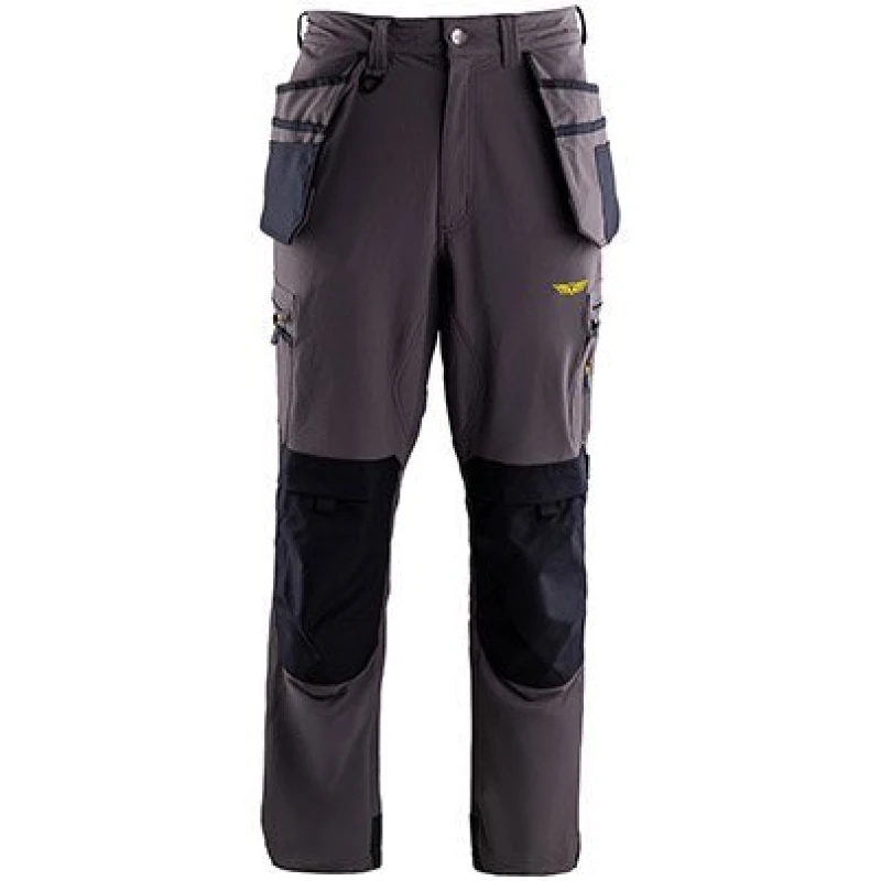 Image of Trojan Trojan Tech Mens Grey Cargo Trousers with Holster Pocket M 18L5604