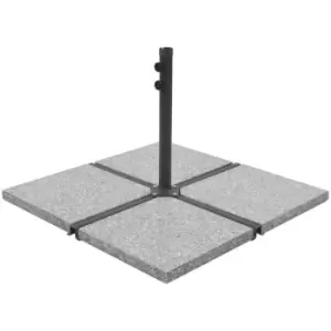 image of Vidaxl - Umbrella Weight Plate Granite 25 kg Square Grey Grey