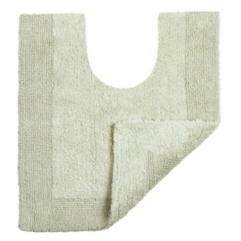 Image of Allure Bath Fashions Elegance Reversible Heavyweight Pedestal Toilet Mat - Sage Green