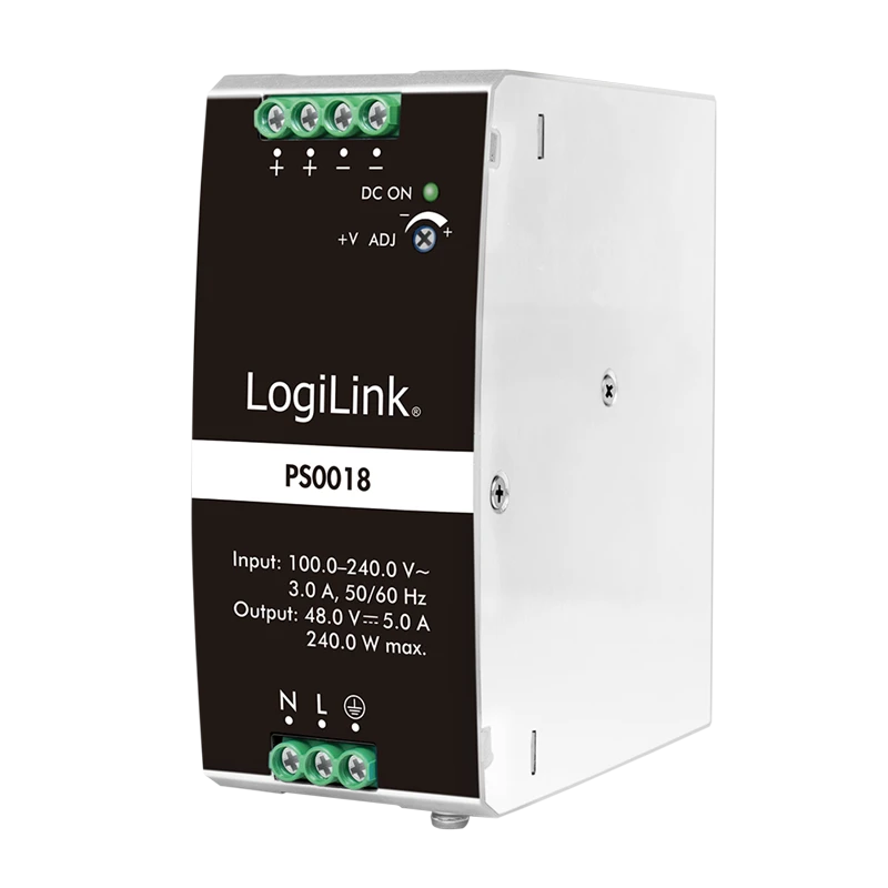 Image of LogiLink DIN Rail Power Supply 240 W / 48 V