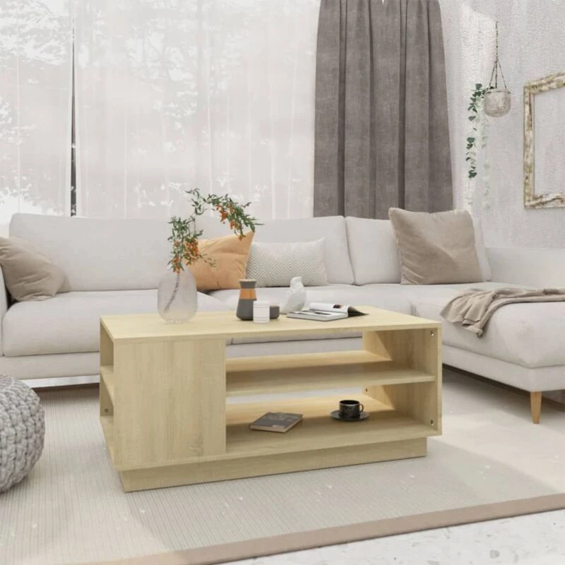 Image of VIDAXL Coffee Table Sonoma Oak 102x55x43cm Engineered Wood Vidaxl 8720286836217