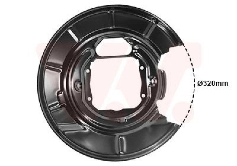Image of VAN WEZEL Brake disc backing plate VAN WEZEL 0639377