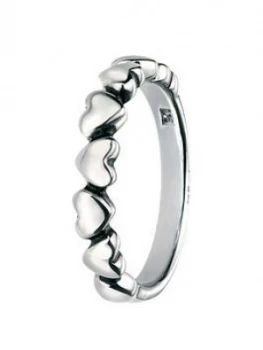 Image of The Love Silver Collection Sterling Silver Heart Ring