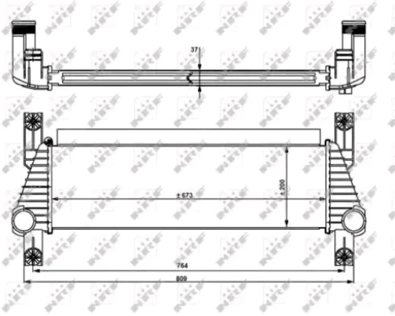 Image of NRF 30918 Intercooler Intercooler,charger (468)