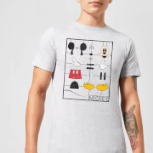 Image of Disney Mickey Mouse Construction Kit T-Shirt - Grey - 3XL