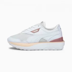 image of PUMA Cruise Rider Womens Sneakers, White/Cloud Pink, size 4.5, Shoes