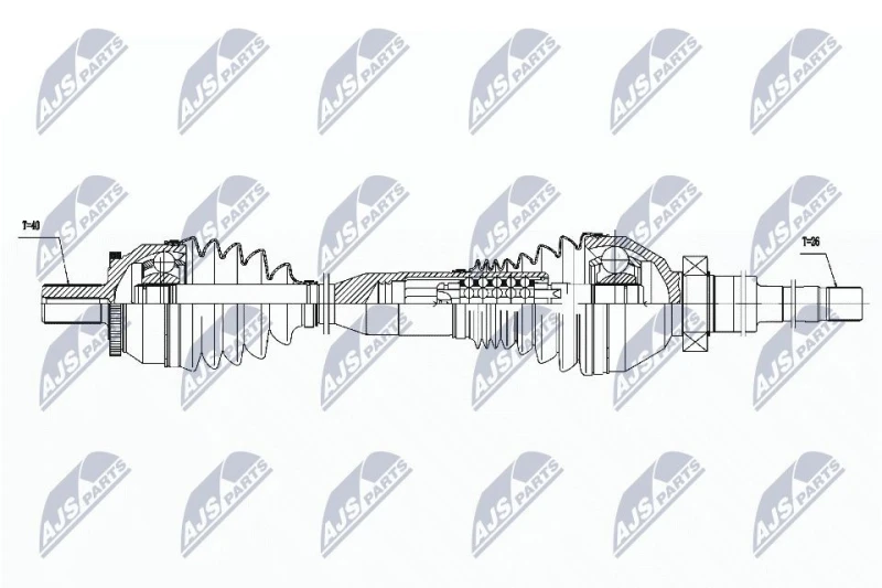 Image of NTY Drive shaft NTY NPW-VV-060
