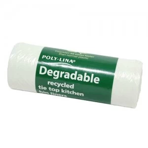 image of Polylina Small Degradable Bin Liners 15 Litres - Pack of 40