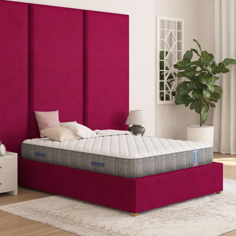 Image of Aspire Aspire Tension Relieving Pocket Memory Foam Mattress in White Size: Single White Single Unisex 5057632299710