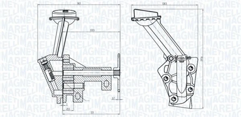 Image of MAGNETI MARELLI Oil Pump MAGNETI MARELLI 351516000128