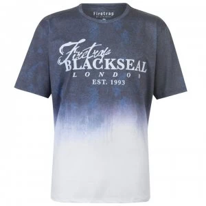 Image of Firetrap Blackseal XL Floral T Shirt - Navy