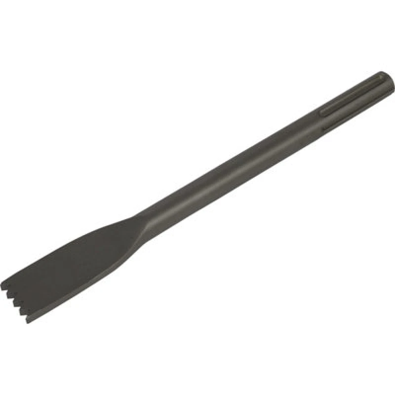 Image of Loops 30 x 280mm Scutch Comb Chisel - SDS Max Shank - Impact Demolition Breaker Steel Metallics