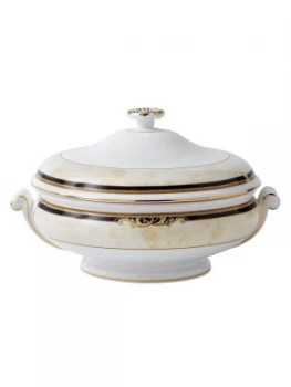 Image of Wedgwood Cornucopia covered vegetable dish Red