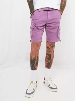 Image of Joe Browns Hit The Action Shorts - Purple, Purple, Size 38, Men