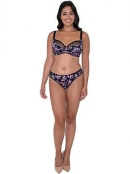 Image of Curvy Kate Moody Bloom Balcony Bra - Black