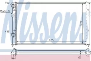 Image of 652451 Nissens Radiator engine cooling