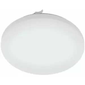 Image of Loops - Wall Flush Ceiling Light Colour White Shade White Plastic Bulb LED 17.3W Incl