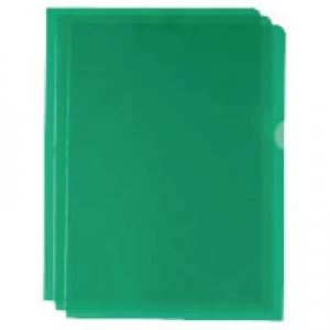 image of Nice Price Green Cut Flush Folders Pack of 100 WX01488