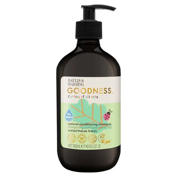 image of Baylis & Harding Goodness Watermelon Burst Natural Conditioning Shampoo For Kids 500ml