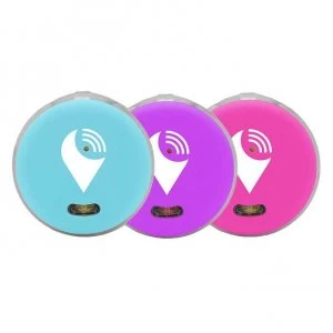 Image of TrackR Pixel Bluetooth Tracking Device 3 Device Pack - Aqua Purple Pink