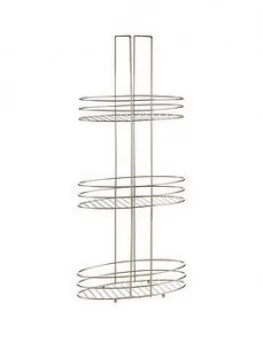 image of Premier Housewares Gold Plated 3 Tier Bathroom Storage Rack