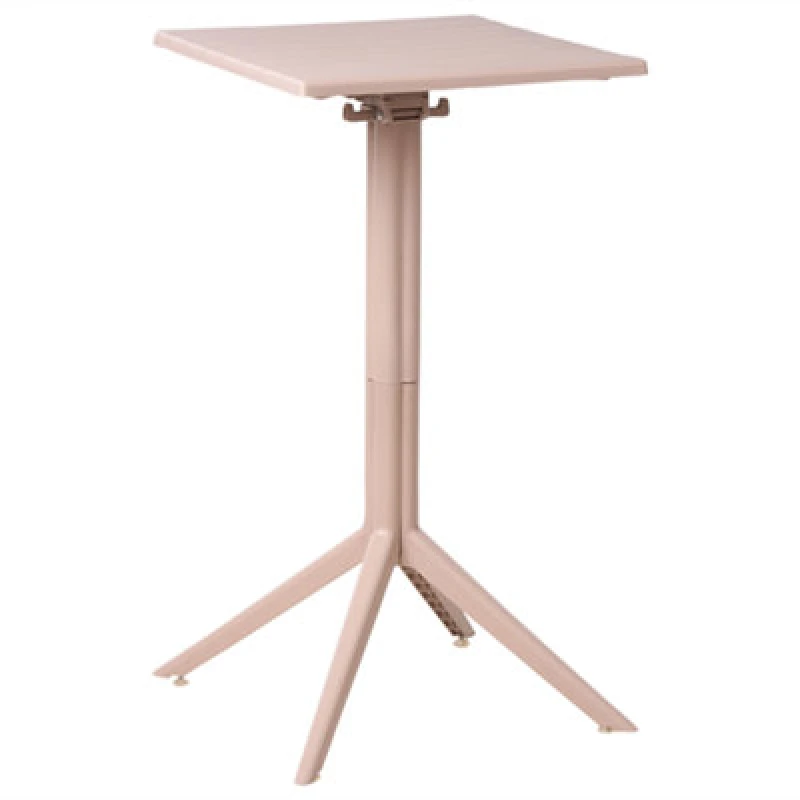 Image of Beliani Garden Bar Table Lemnos 60 Cm 60 Cm Beige