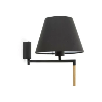 image of Faro RON - Wall Light with Shade Black, E27