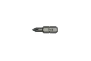 Image of Teng Tools PH2500103 PH1 - 25mm Bit - 3 Pack - 1/4" Hex
