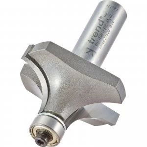 Image of Trend Bearing Guided Ovolo and Round Router Cutter 44.5mm 22mm 1/2"