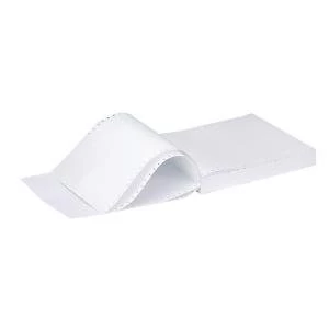 Image of Q-Connect 11x9.5" 2-Part NCR Plain Listing Paper Pack of 1000