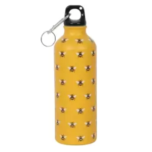 Image of Bee Print Metal Water Bottle